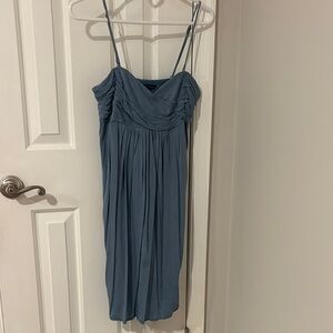 Banana Republic Blue Midi Dress with Spaghetti Straps